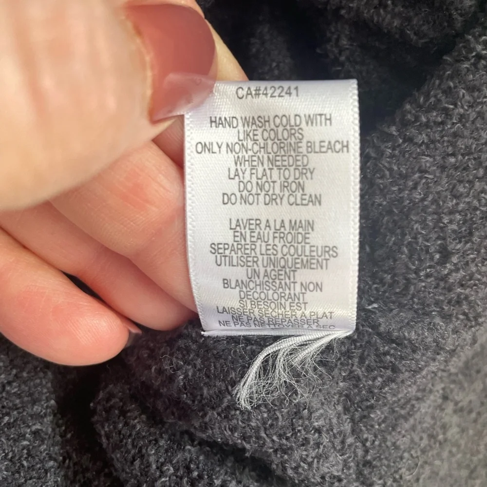 On The Road Black Velvety Soft Rayon Blend Hoodie, Small, Casual Loungewear - Picture 7 of 7